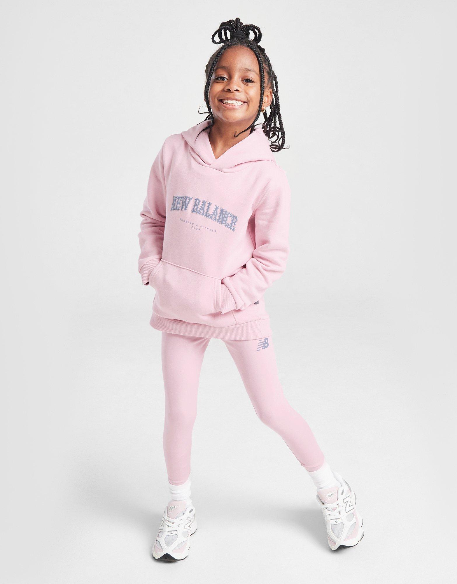 New Balance Girls\' Arch Logo Hoodie/Leggings Set Children