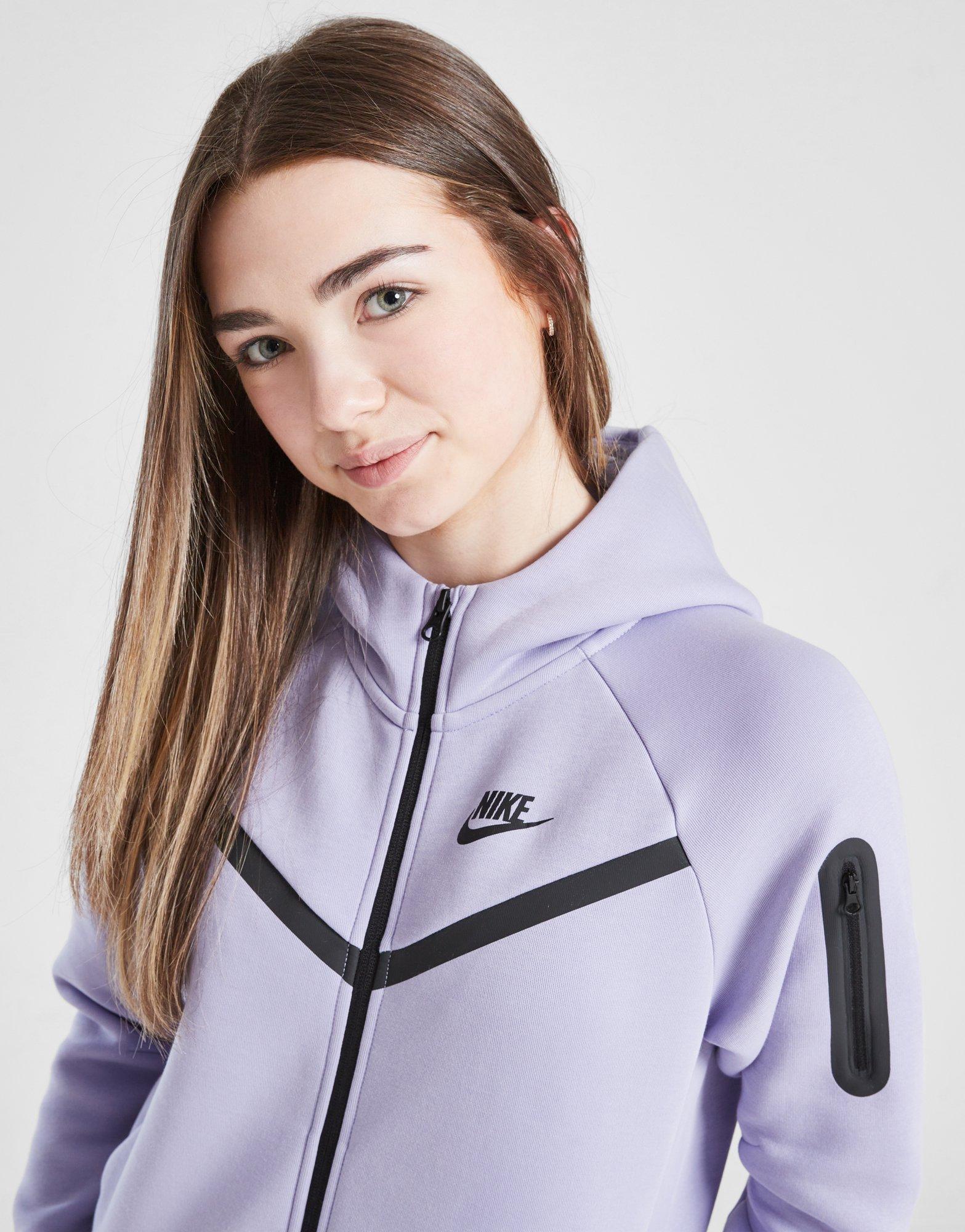 Nike Girls\' Tech Fleece Full Zip Hoodie Junior