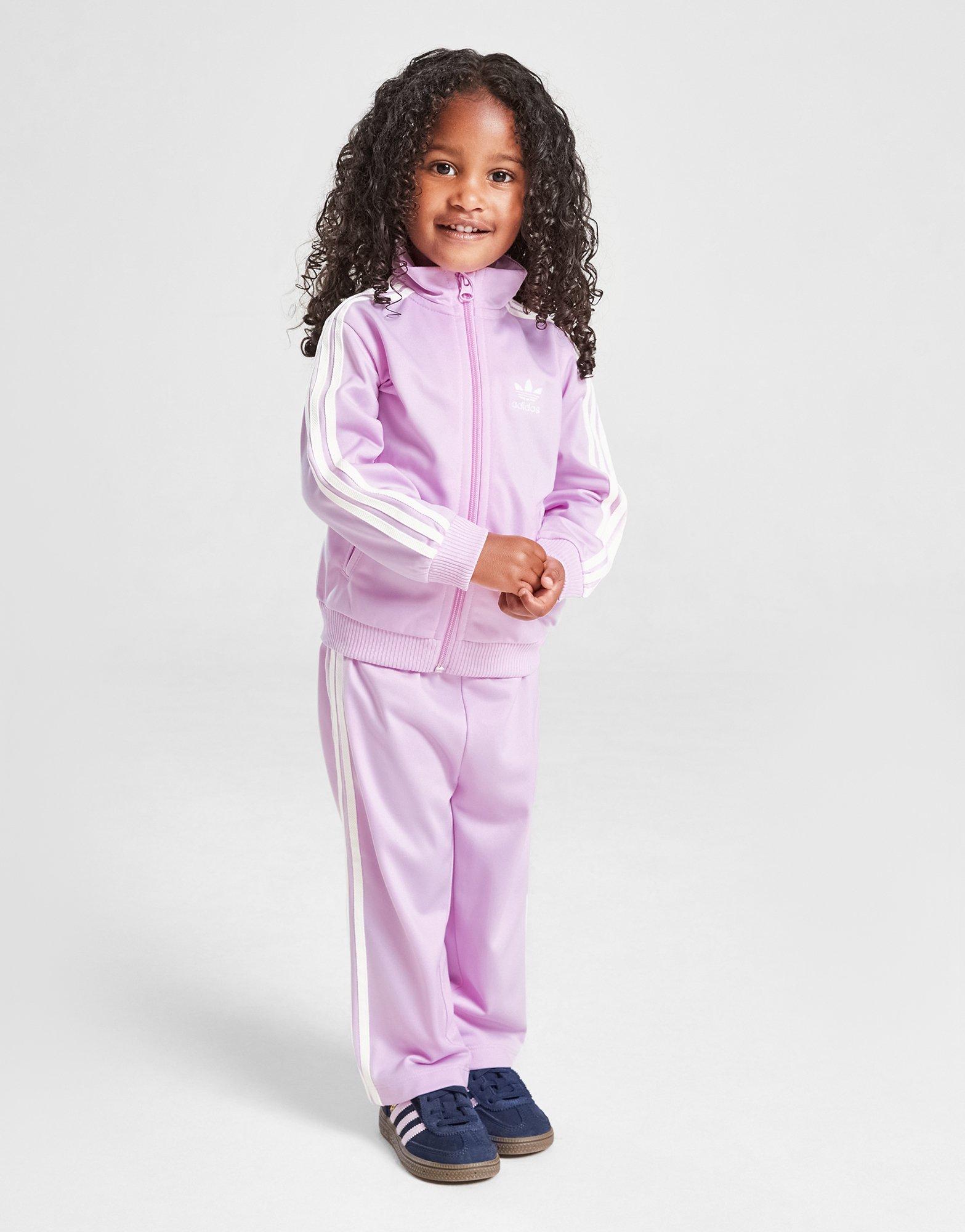 adidas Originals Girls\' Firebird Full Zip Tracksuit Infant