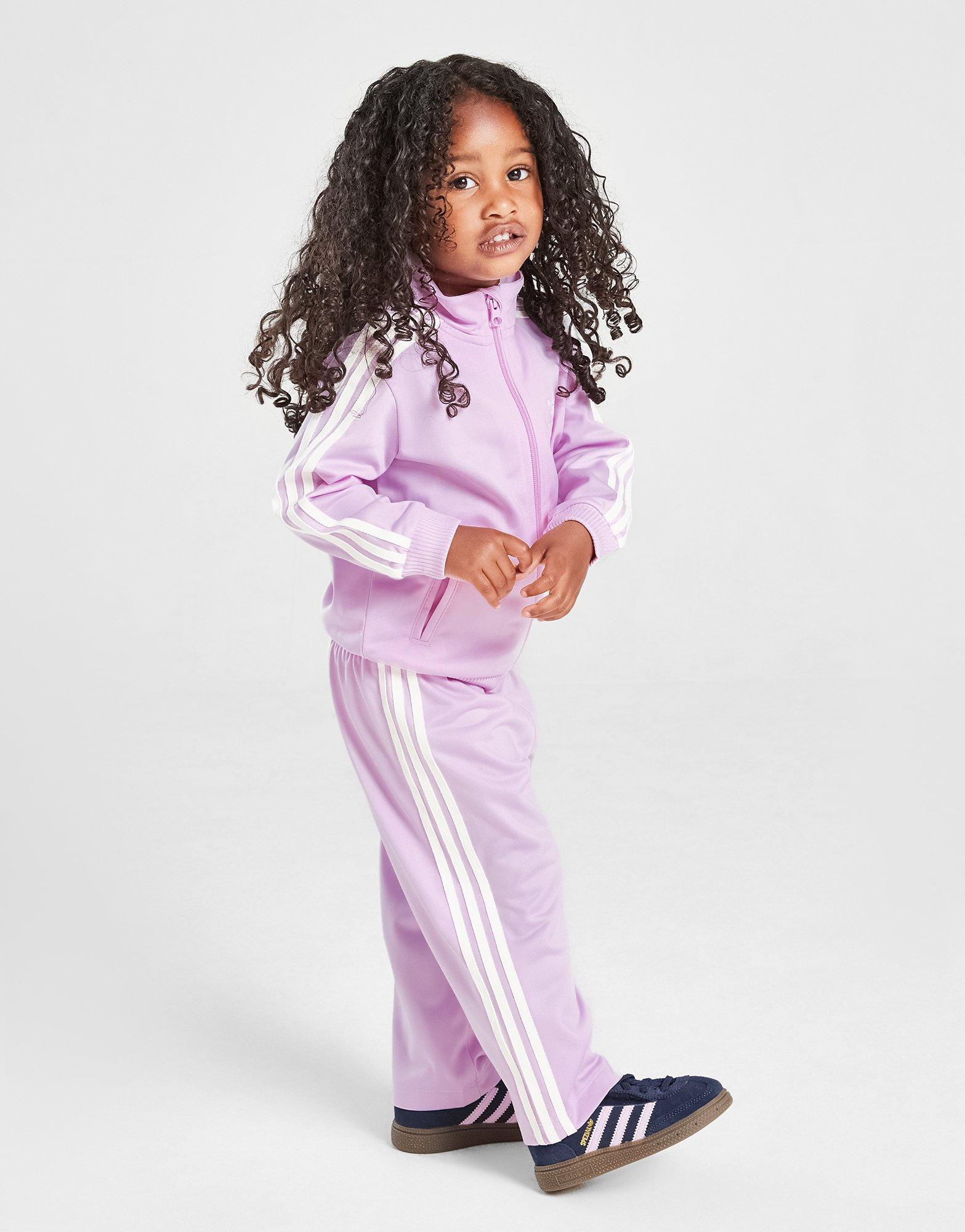 adidas Originals Girls\' Firebird Full Zip Tracksuit Infant