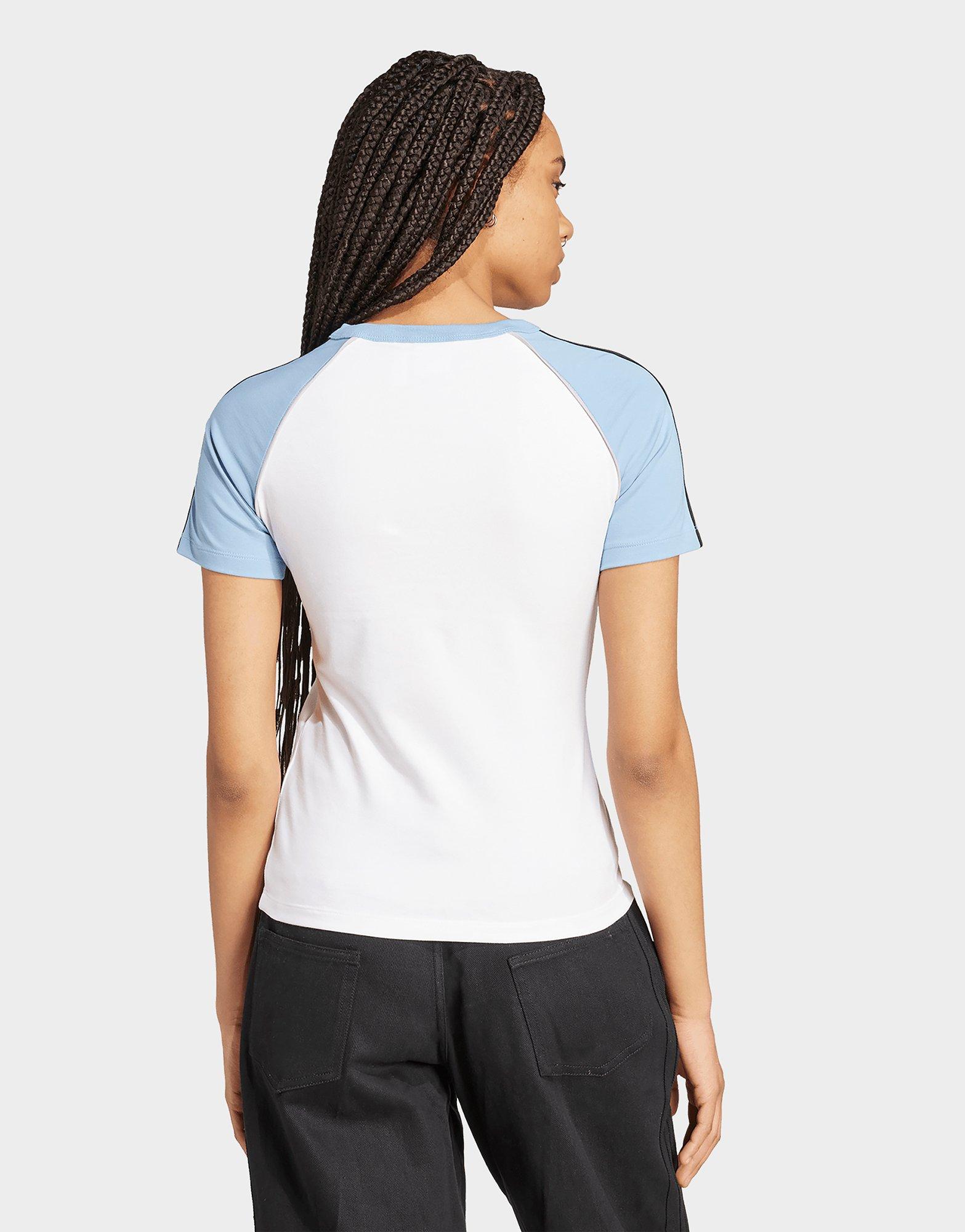 adidas Adicolor 3-Streifen Raglan Slim T-Shirt