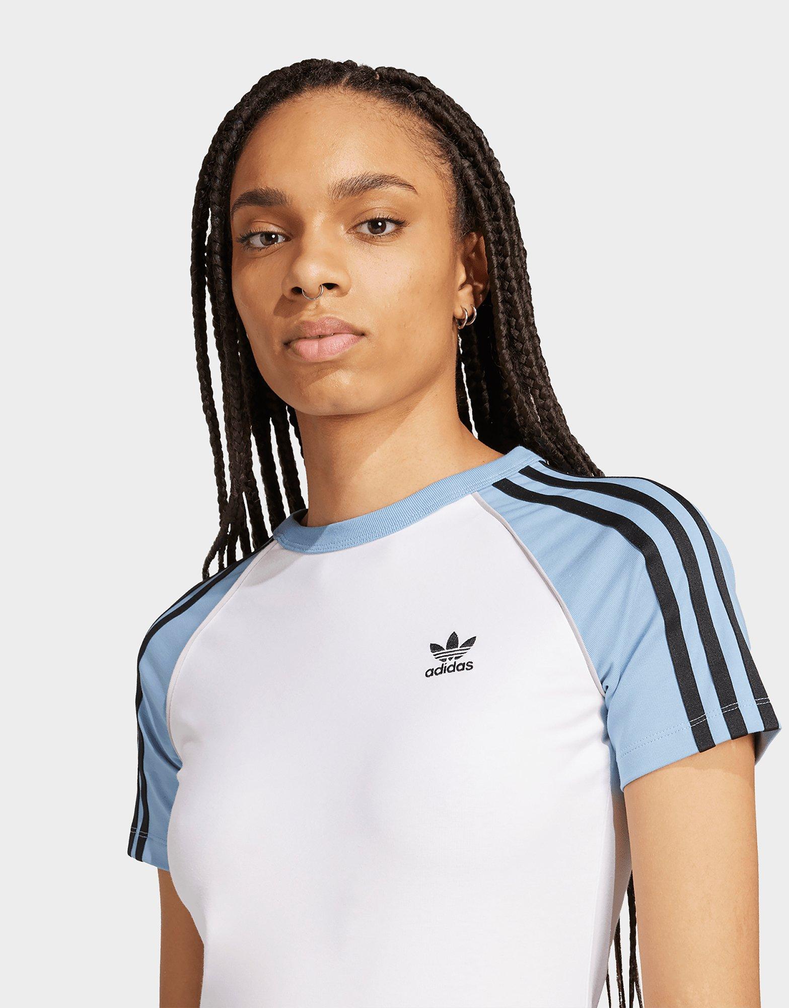 adidas Adicolor 3-Streifen Raglan Slim T-Shirt