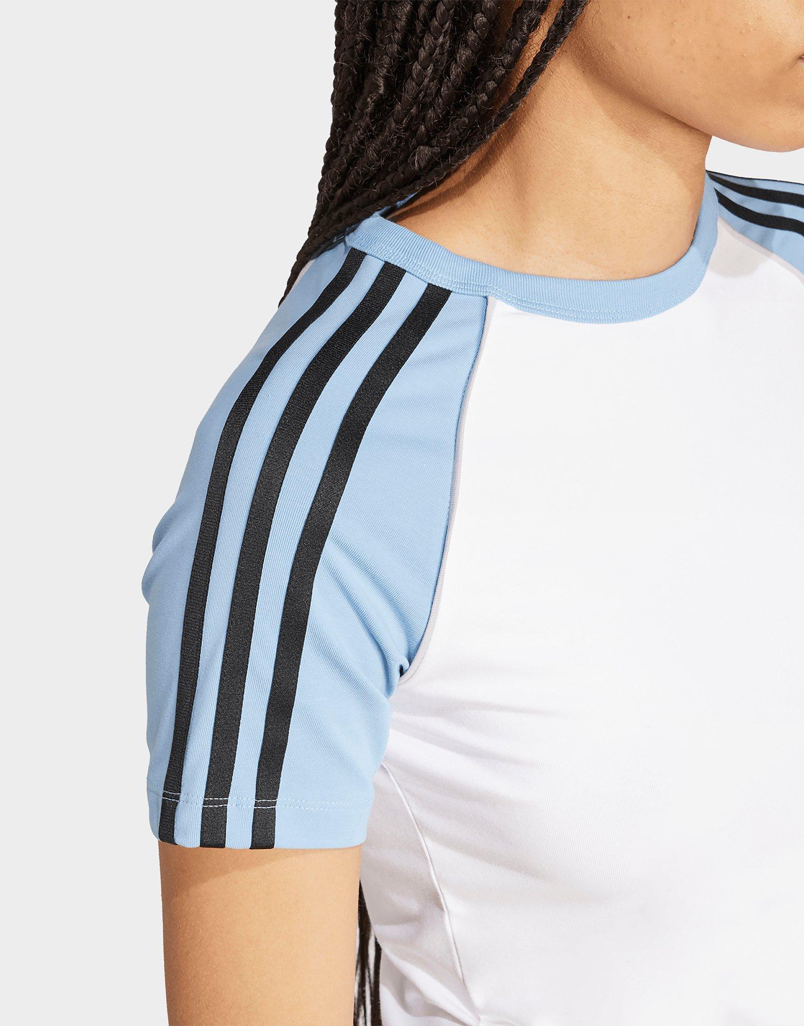 adidas Adicolor 3-Streifen Raglan Slim T-Shirt