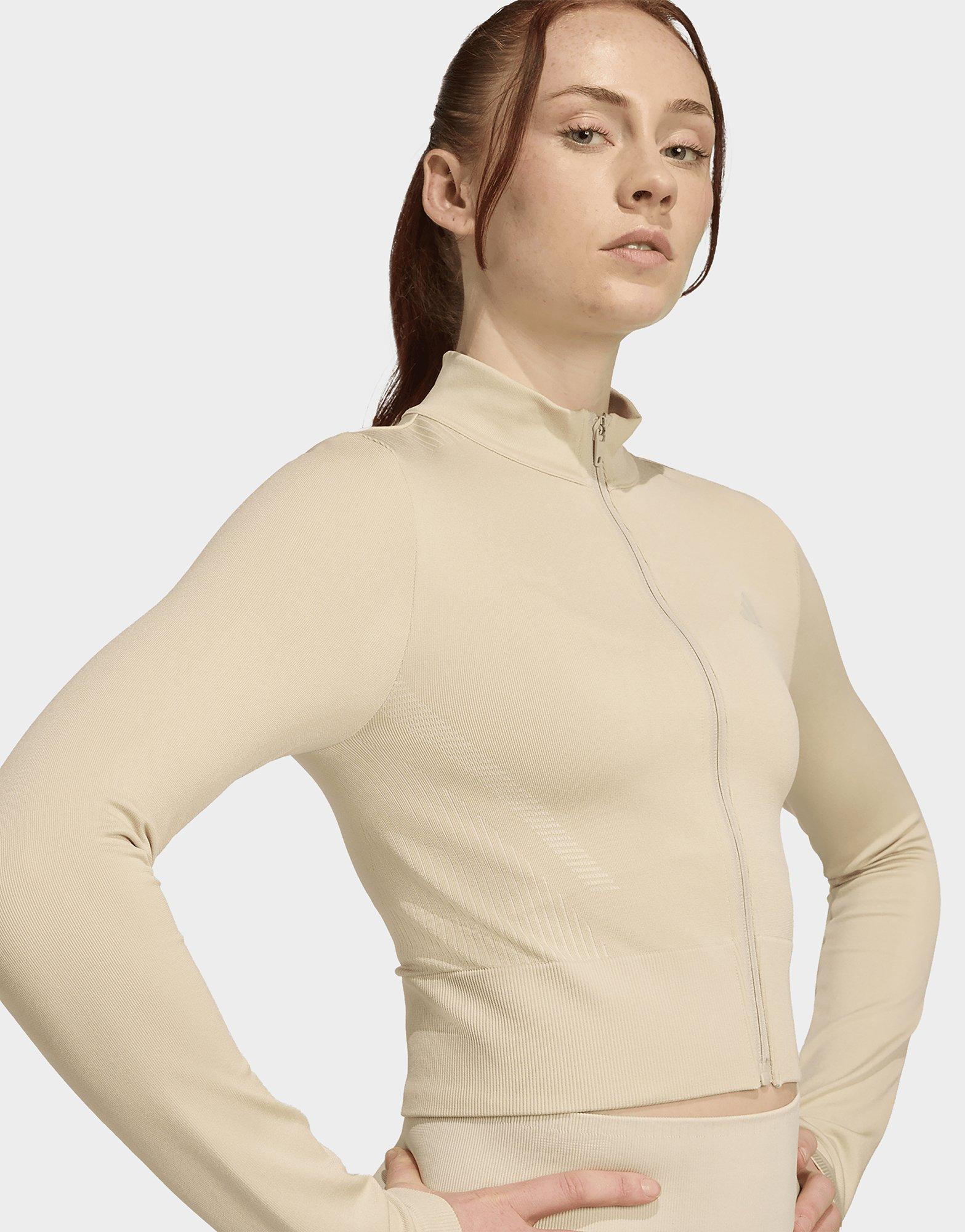 adidas Workout Essentials Strickjacke mit durchgehendem Reißverschluss