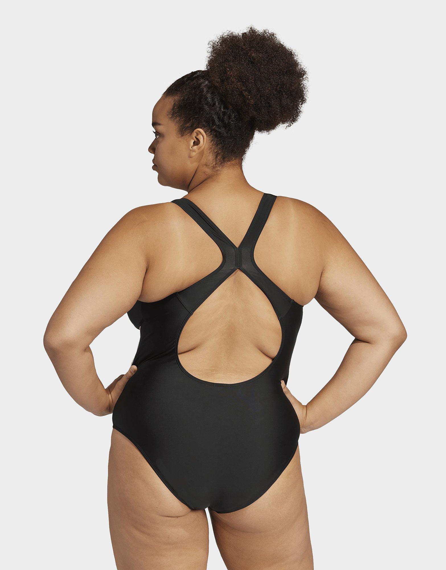 adidas 3-Streifen C-Back Badeanzug – Große Größen