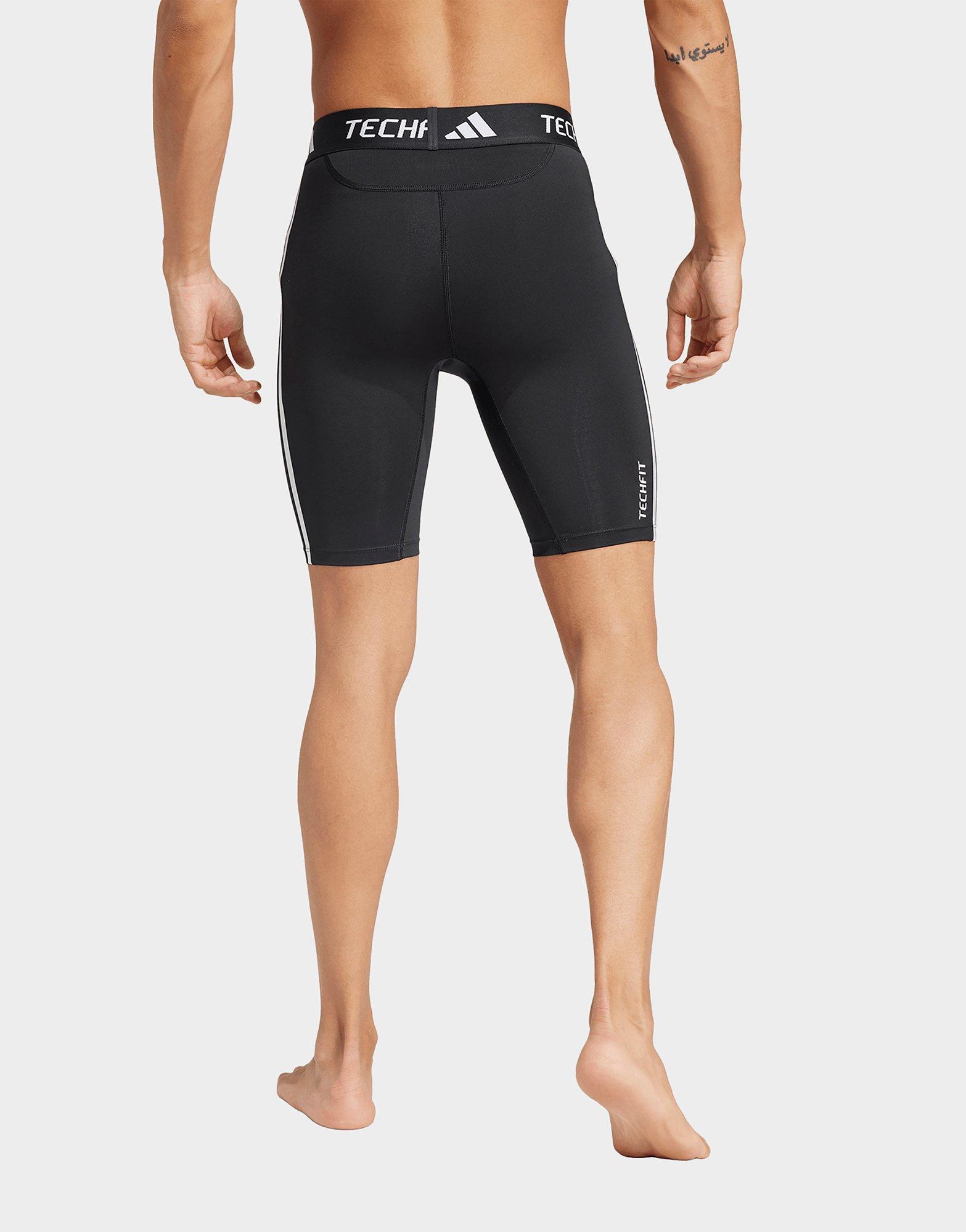 adidas TECHFIT Compression Training 3-Streifen kurze Leggings