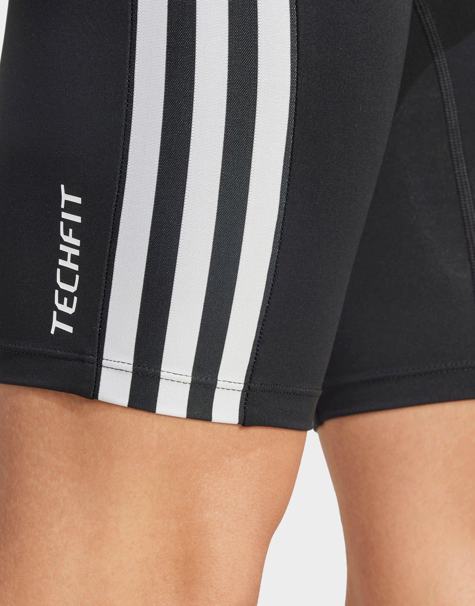 adidas TECHFIT Compression Training 3-Streifen kurze Leggings