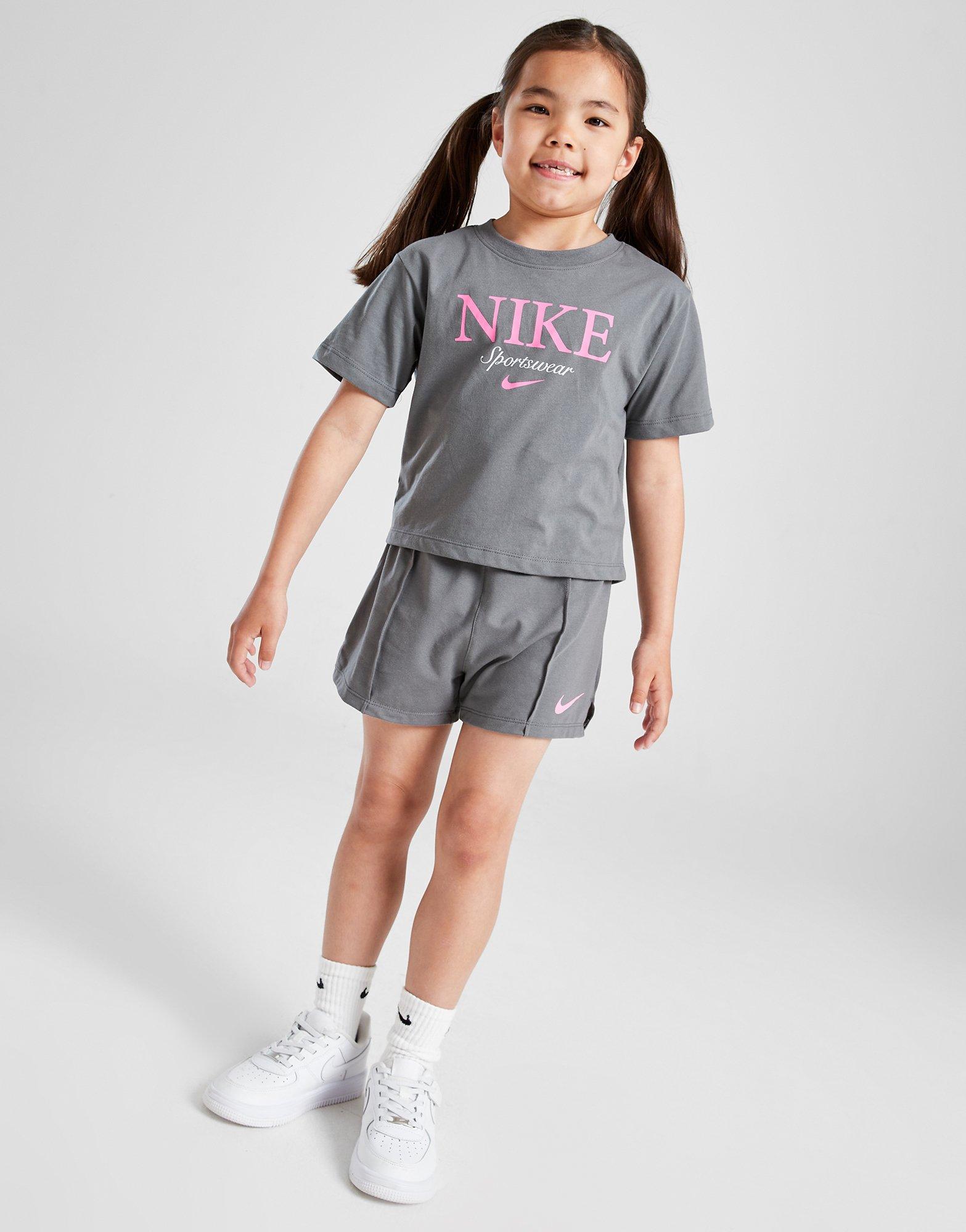 Nike Girls\' Varsity T-Shirt/Shorts Set Children