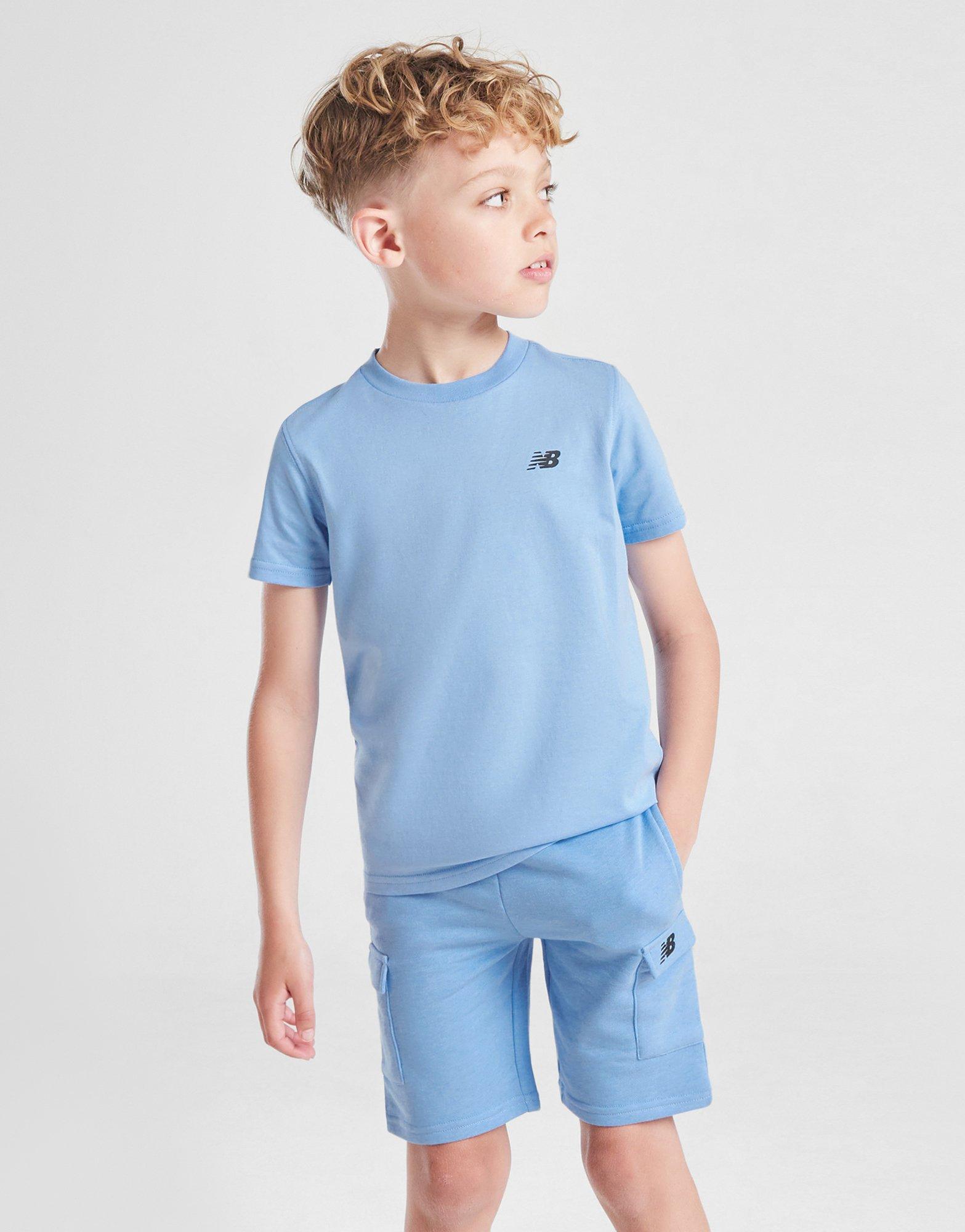 New Balance Linear T-Shirt/Shorts Set Children