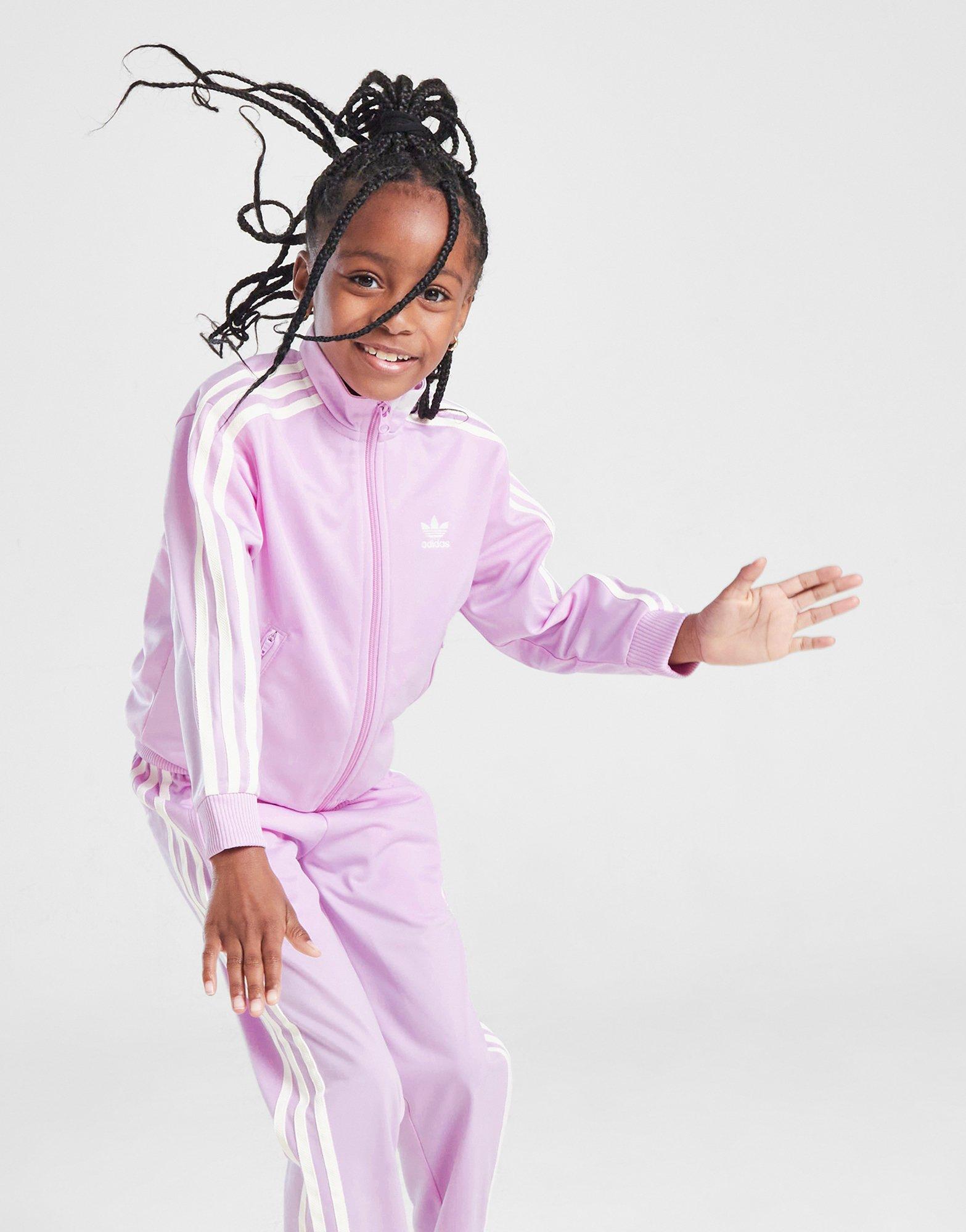 adidas Originals Girls\' Firebird Full Zip Tracksuit Children