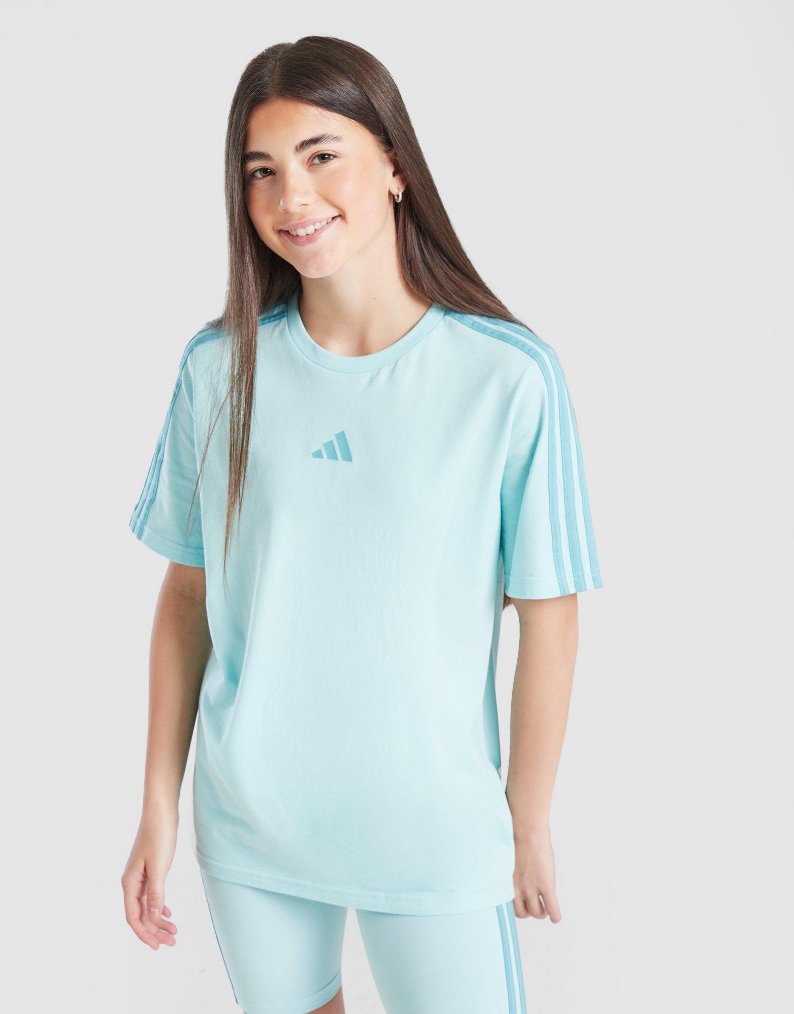 adidas Girls\' 3-Stripes T-Shirt Junior