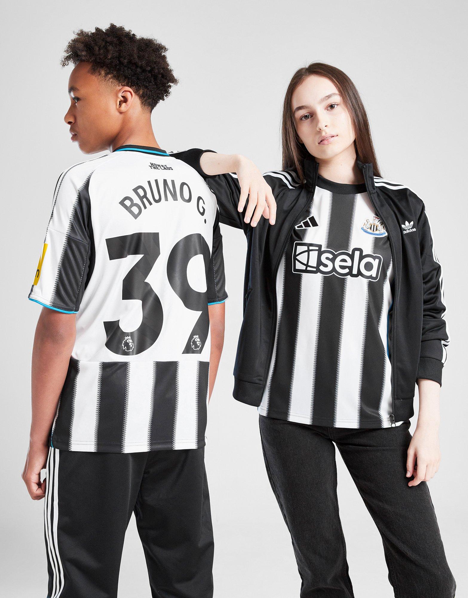 adidas Newcastle United FC 2025/26 Bruno G #39 Heim Shirt Kinder