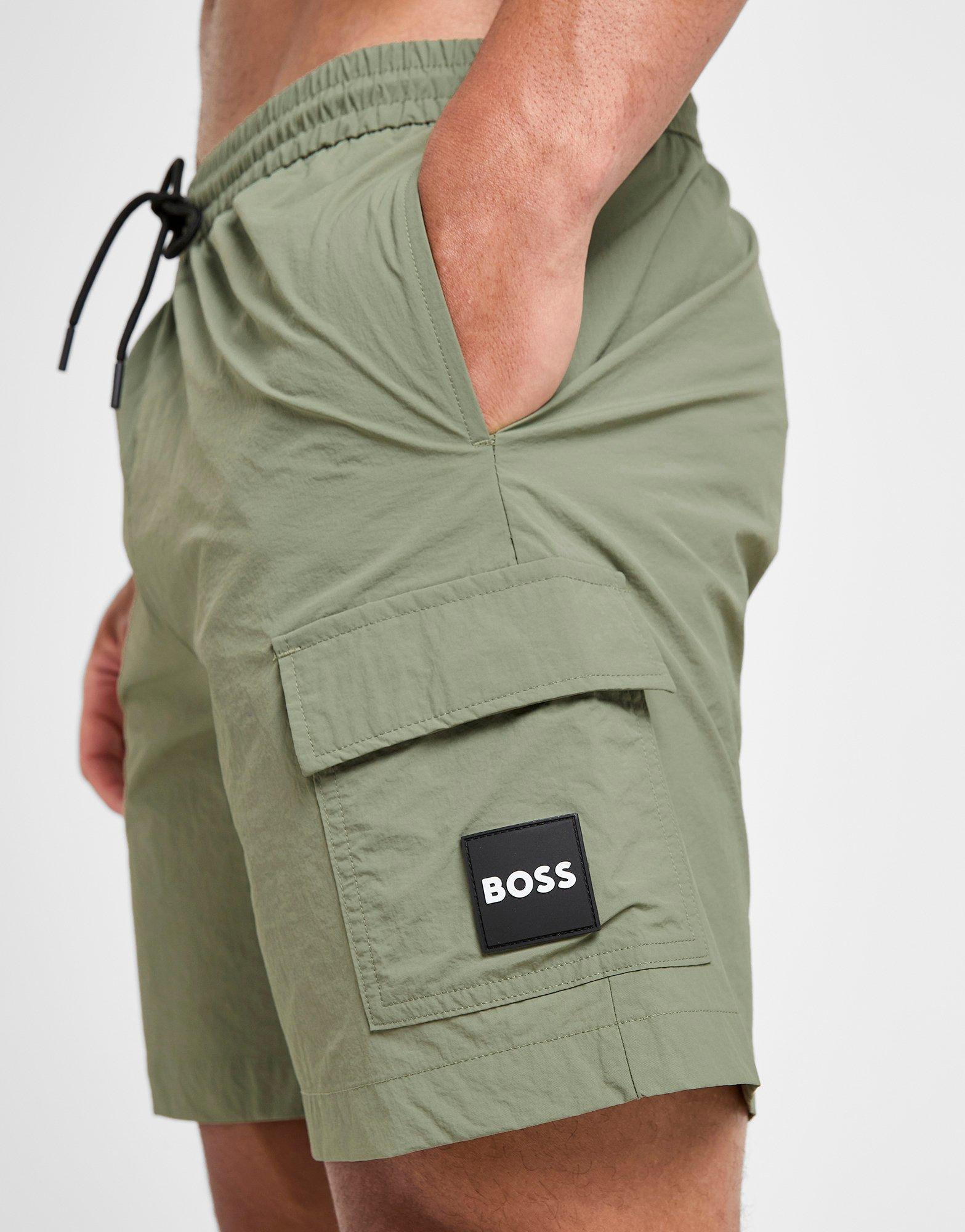 BOSS Badge Cargo Swim Shorts