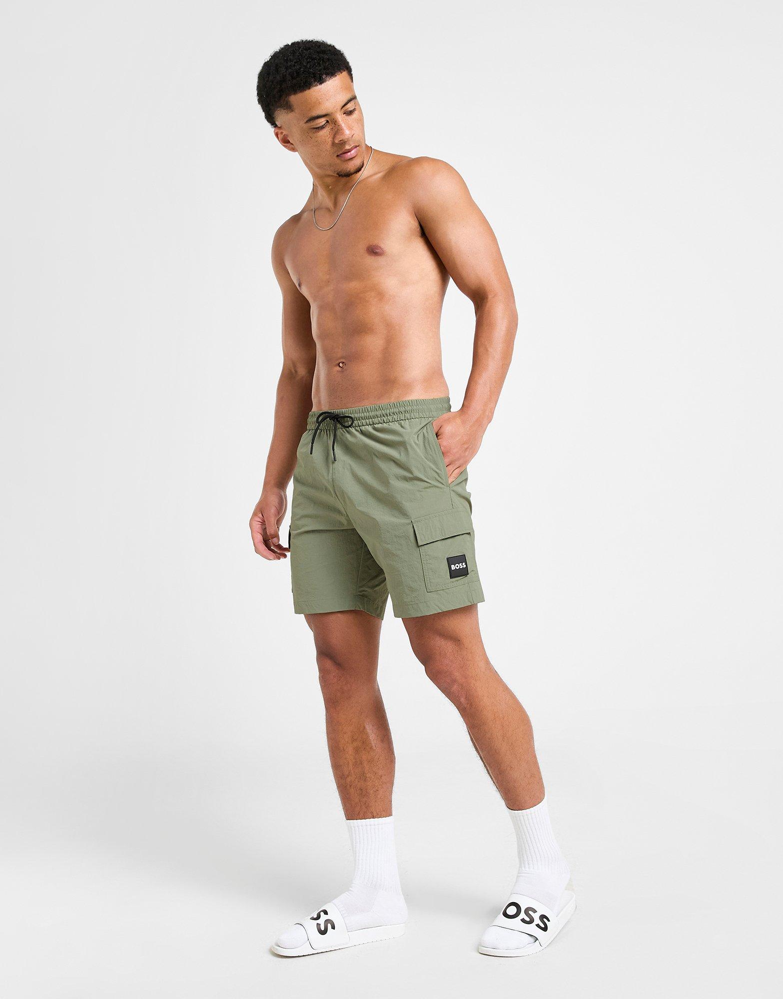 BOSS Badge Cargo Swim Shorts
