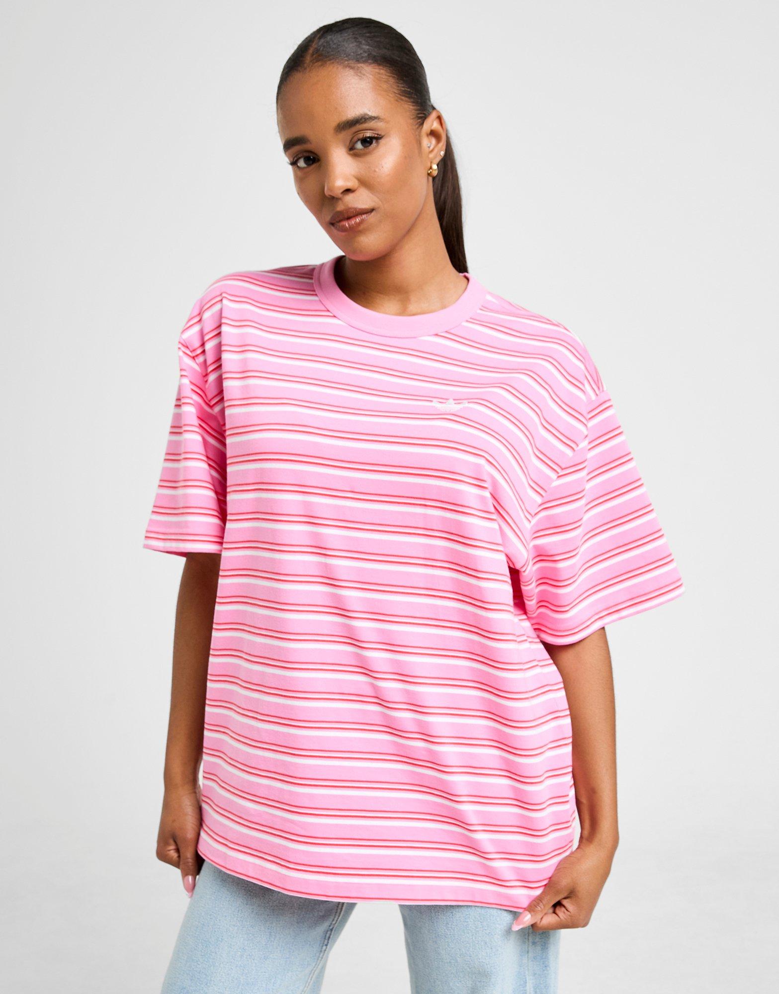 adidas Originals Stripe Oversized Boyfriend T-Shirt