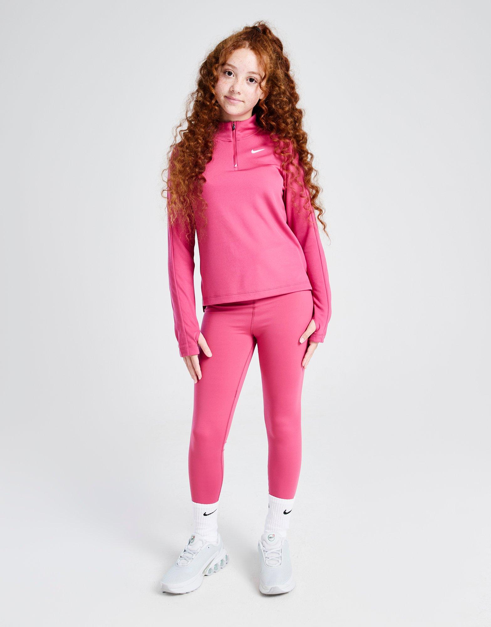 Nike Girls\' Dri-FIT Long Sleeve 1/2 Zip Top Junior
