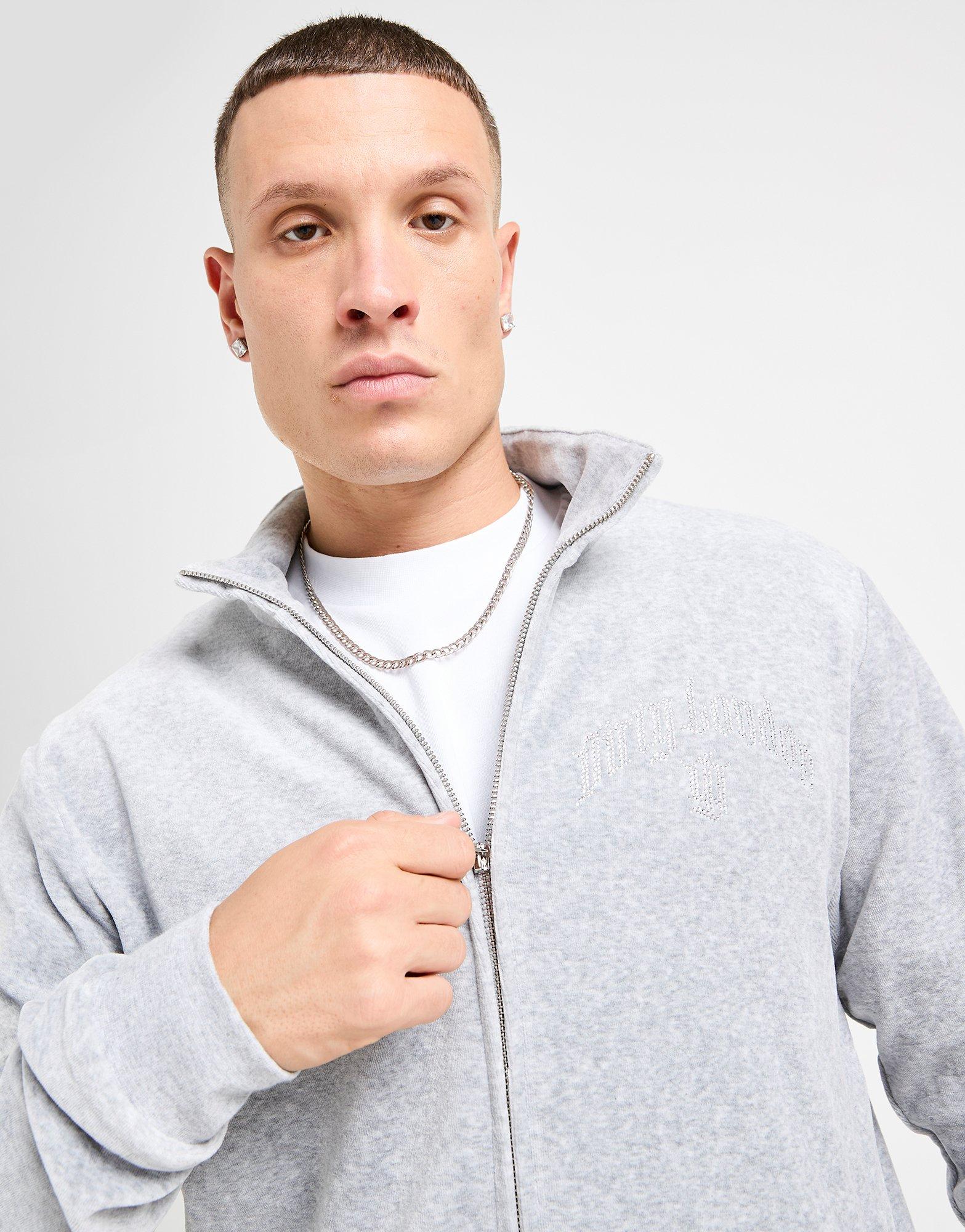 Dirty London Reed Velour Full Zip Trainingsoberteil