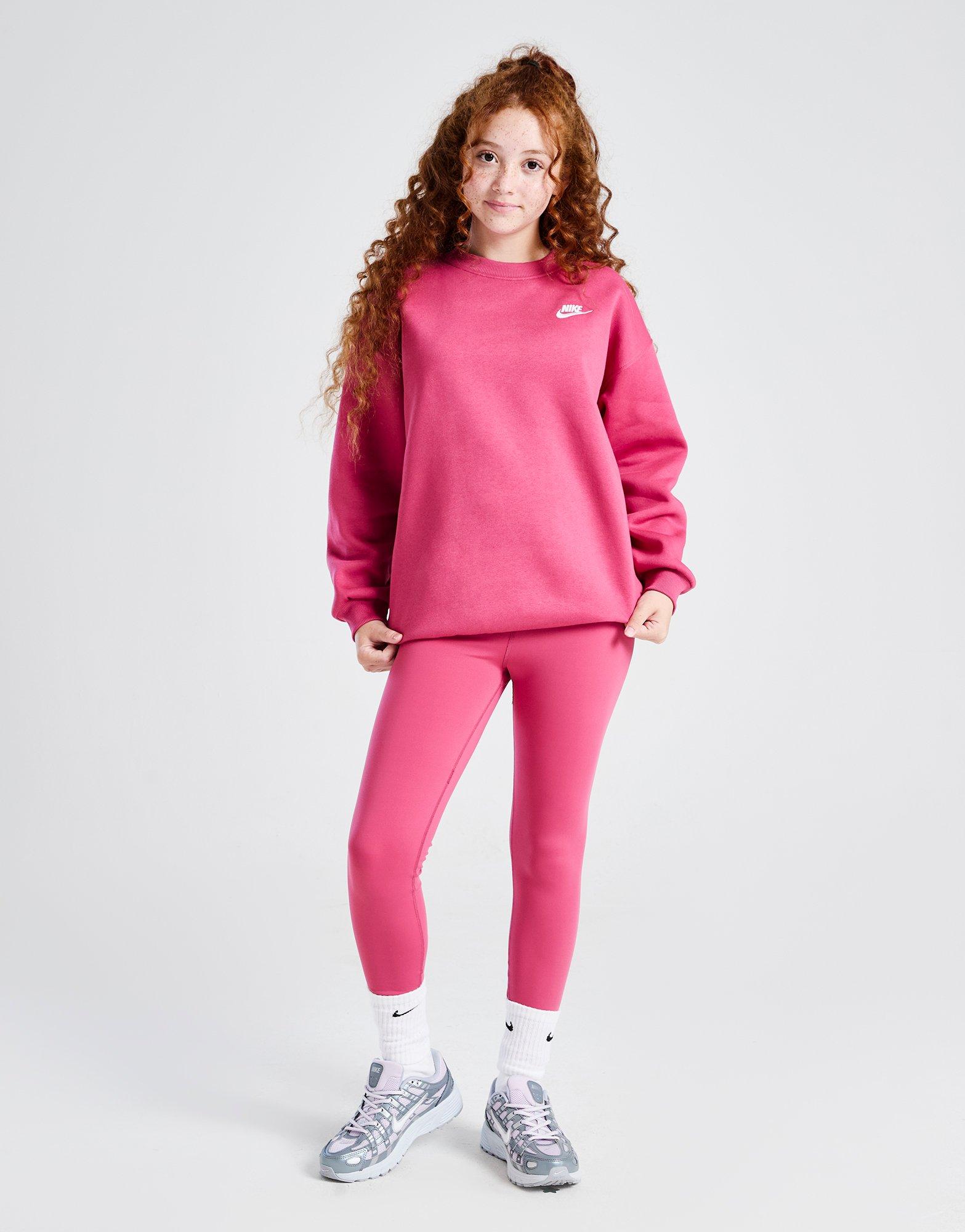 Nike Girls\' Club Fleece Crew Sweatshirt Junior