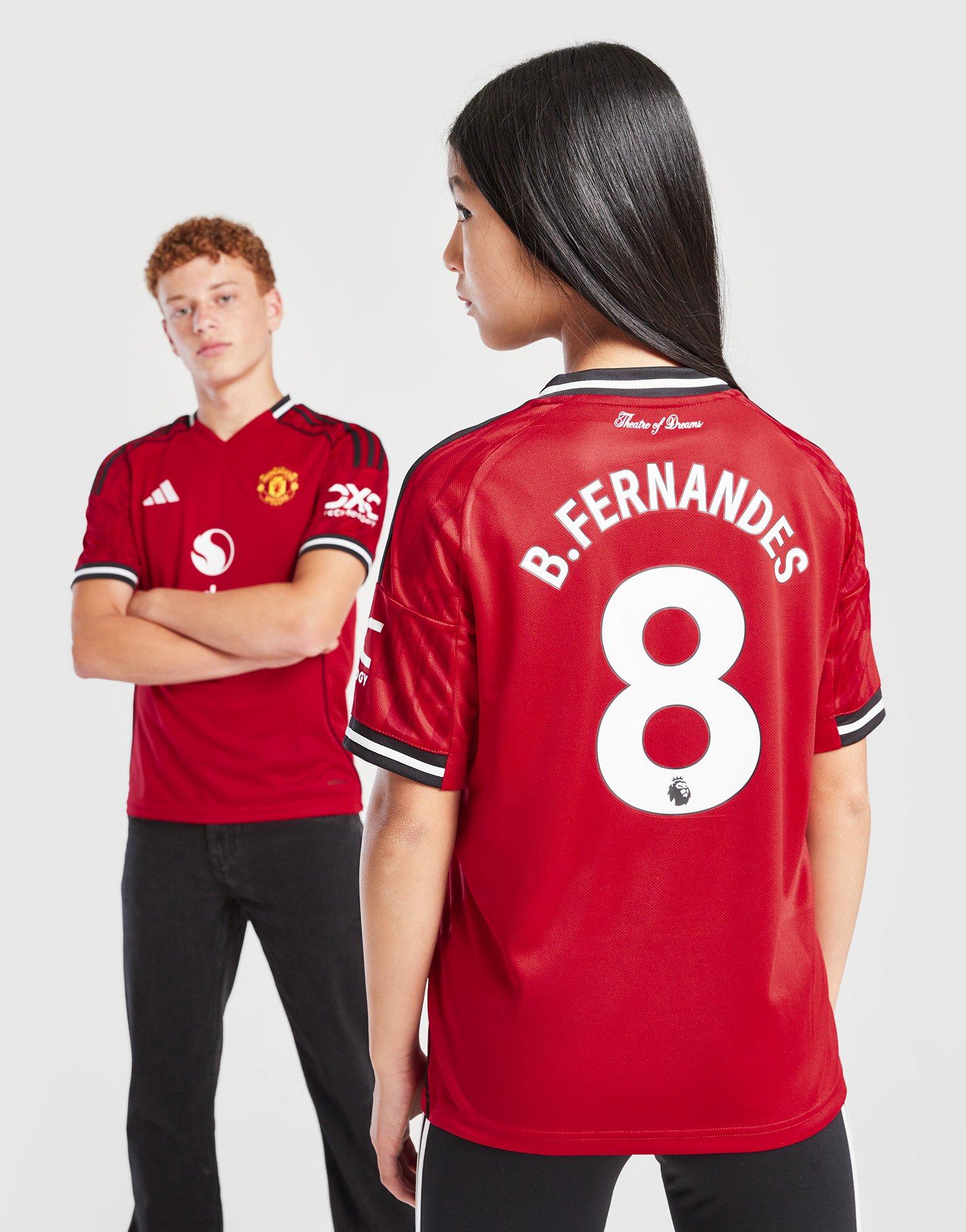adidas Manchester United FC 25/26 Fernandes Home Shirt JR