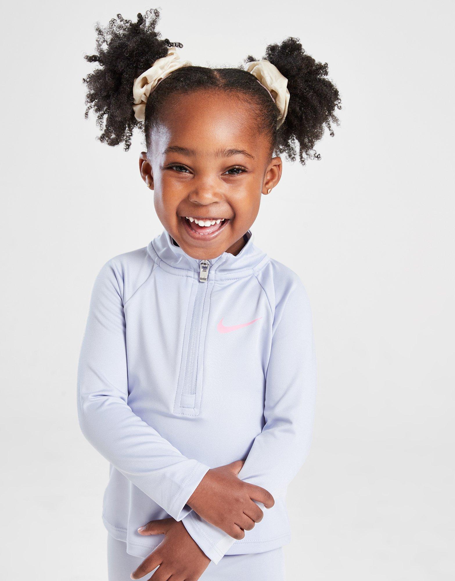 Nike Girls\' Pacer 1/4 Zip Trainingsoberteil/Leggings Set Babys