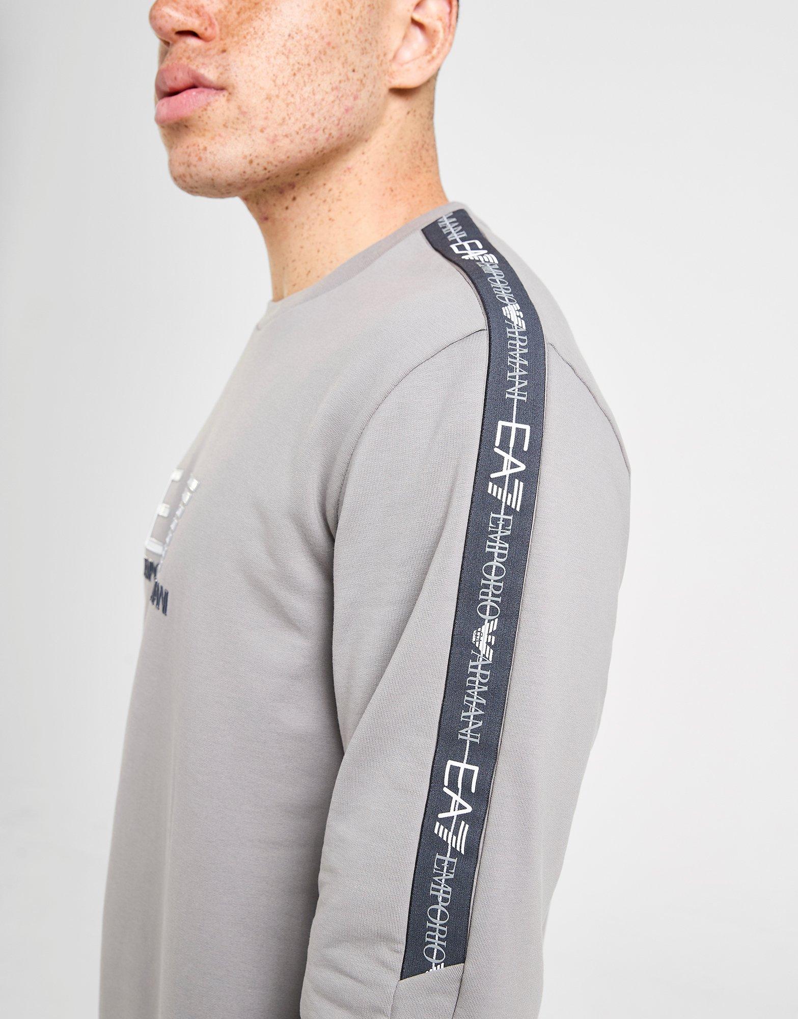 EA7 Emporio Armani Tape Large Logo Crew Sweatshirt
