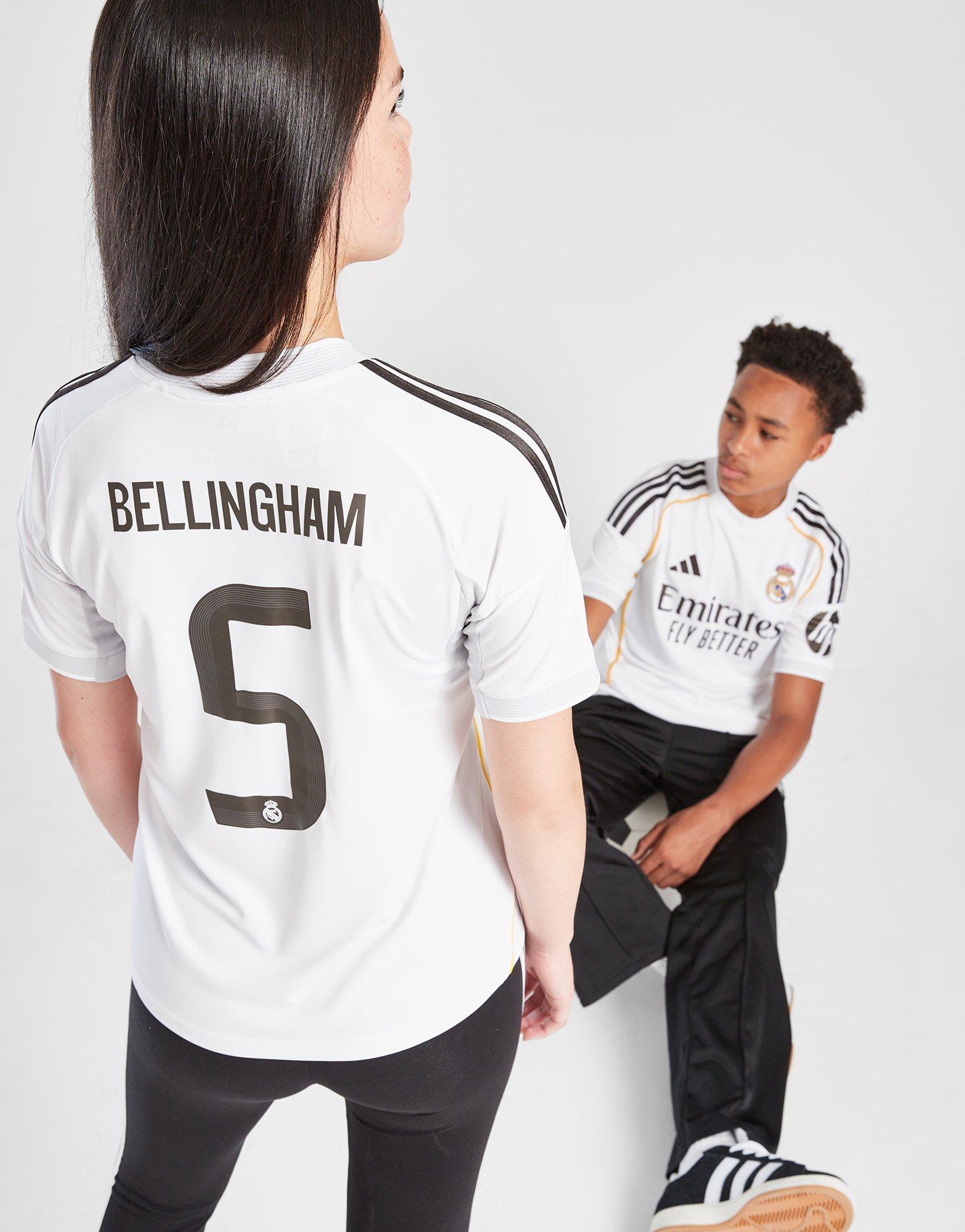 adidas Real Madrid 2025/26 Bellingham #5 Home Shirt Jnr