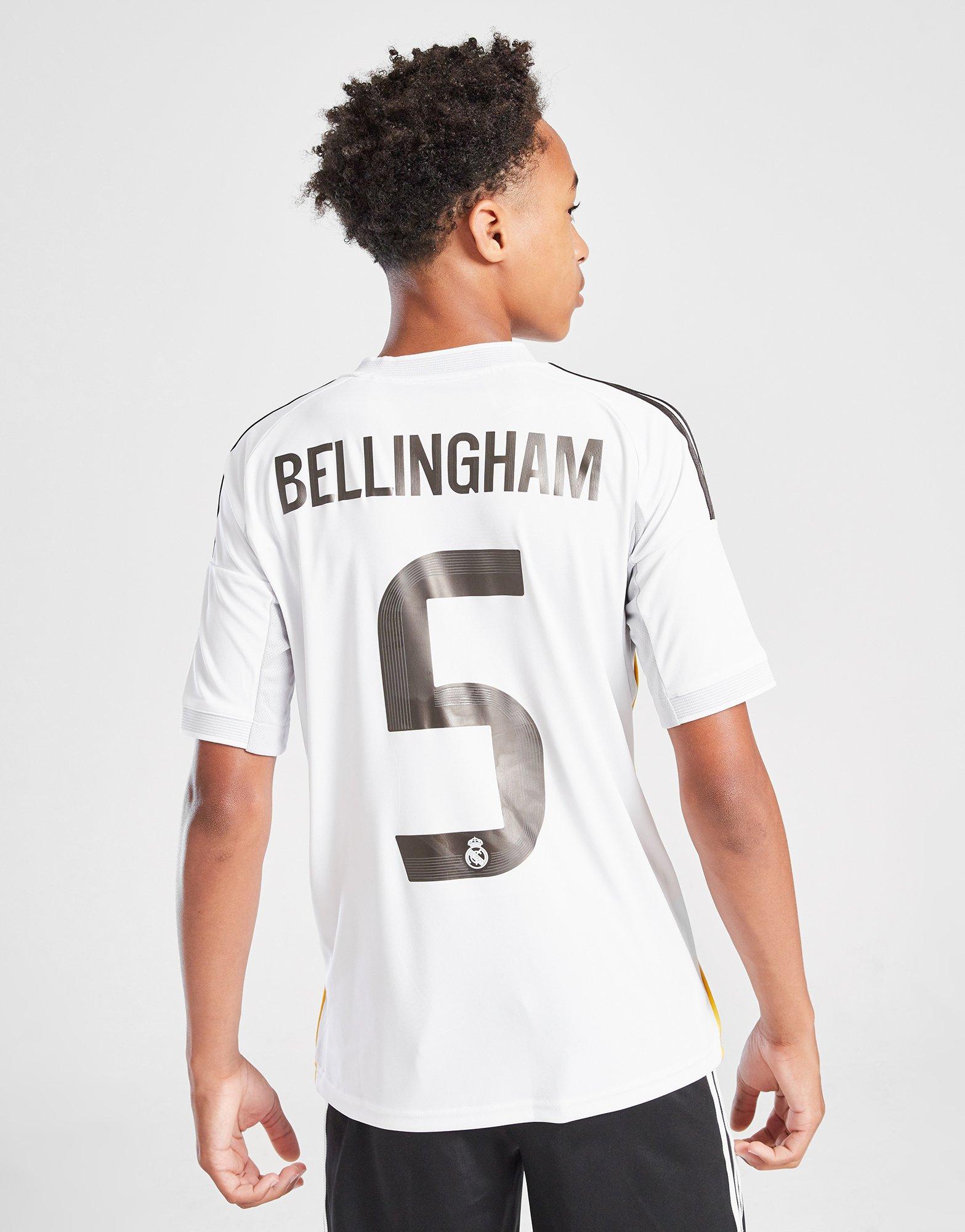 adidas Real Madrid 2025/26 Bellingham #5 Home Shirt Jnr