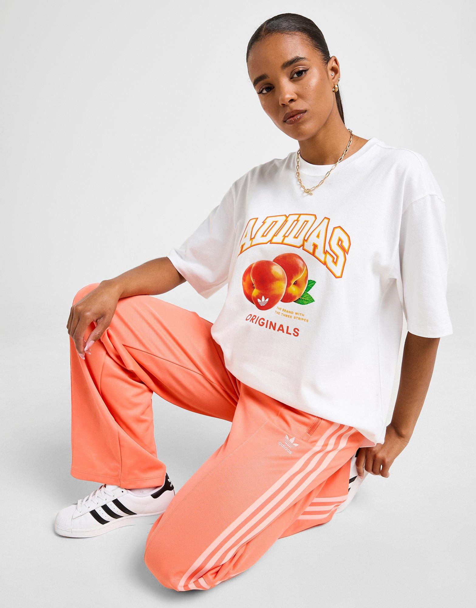 adidas Originals Peach Graphic Boyfriend T-Shirt